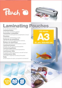Peach PPR525-01 Laminierfolie, 25 Stück.