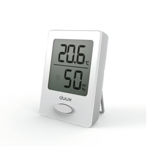 Duux DXHM01 Temperatur- und Luftfeuchtigkeitssensor für den Innenbereich – Freistehender Temperatur- und Feuchtigkeitssensor