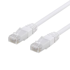 Deltaco TP-611V-CCA Network Cable, White, 1.5 m, Cat6 U/UTP (UTP)