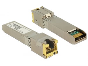 DeLOCK 86460 Netzwerk-Relaismodul, Kupfer, 10.000 Mbit/s, SFP+