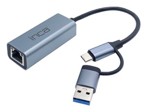Inca IUTP-01TX huby i koncentratory USB 3.2 Gen 1 (3.1 Gen 1) Type-A + Type-C Niebieski