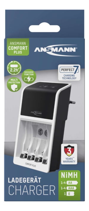 Ansmann Comfort Plus ładowarka akumulatorów Uniwersalne Prąd przemienny