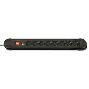 Lindy 73104 8-fach-Netzsteckdosen-Verteiler, für den Innenbereich, schwarz