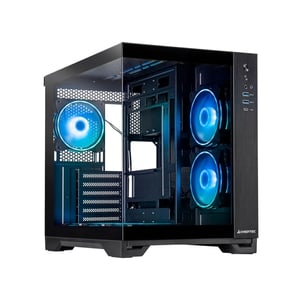 Chieftec Visio GM-30B-TG-OP svart härdat glas x 2 kub svart
