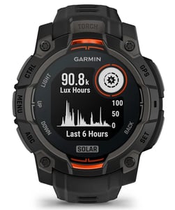 Garmin Instinct 3 Solar 2,29 cm (0,9") MIP 45 mm Digital 176 x 176 px Touchscreen Schwarz GPS