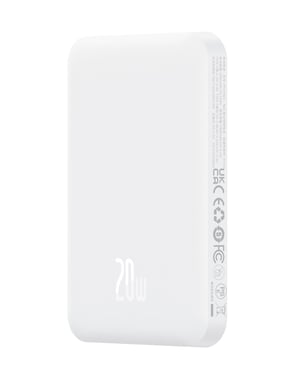 Baseus 6932172636210 bank mocy Litowo-polimerowy (LiPo) 5000 mAh Weiß