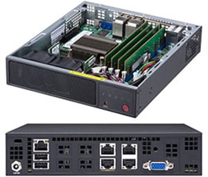 Supermicro SuperServer E200-9A Intel SoC BGA 1310 Rack (1U) Schwarz