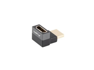 Lanberg AD-HDMI-08 HDMI-adapterkabel, typ A (standard), svart, silver