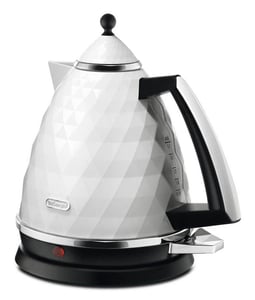 De’Longhi Brillante KBJ 2001.W Wasserkocher, 1,7 l, 2000 W, weiß