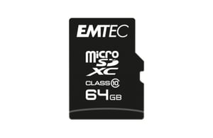 Emtec Micro SDHC ECMSDM64GXC10CG 64 GB MicroSDHC Klass 10