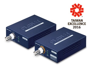 PLANET LRP-101C-KIT Netzwerk-Extender Sender und Empfänger Blau 10, 100 Mbit/s