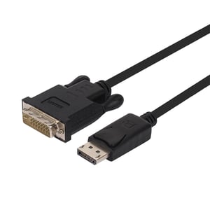 UNITEK Y-5118BA adapter kablowy 1,8 m DisplayPort DVI Czarny