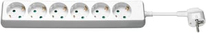 Goobay 51079 3 m Power Strip with 6 Outlets, Indoor, White