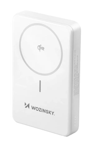 Wozinsky 5907769369322 bank mocy Litowo-polimerowy (LiPo) 10000 mAh Bezprzewodowe ładowanie Biały