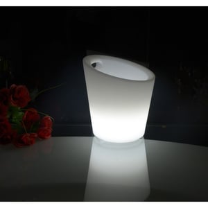 Techly I-LED ICEBUCKET Electric Ice Bucket, White