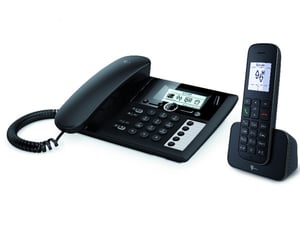 Telekom Sinus PA 207 Plus 1 Analog-/DECT-Telefon Name und Identifizierung des Anrufers Schwarz