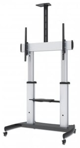 Manhattan 461672 monitorarm/stativ 2,54 m (100") Golvmodell Silver