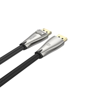 UNITEK C1608BNI kabel DisplayPort 2 m Czarny, Srebrny