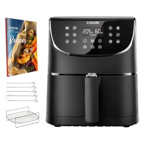 Cosori CP158-AF-RXB Heißluftfritteuse, Einzelgerät, 5,5 l, 1700 W, Heißluftfritteuse, schwarz
