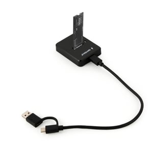 Gembird DD-U3M2 stacja dokująca do dysków twardych USB 3.2 Gen 1 (3.1 Gen 1) Type-C Czarny