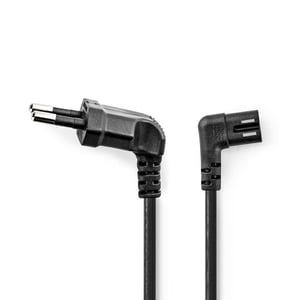 Nedis CEGL11055BK30 kabel zasilające Czarny 2 m CEE7/16 IEC 320