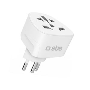 SBS TEADAPTCHWORLD adapter wtyczek zasilających Typ J Uniwersalne Biały