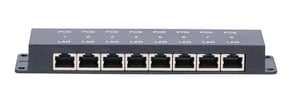 Extralink PoE-injektor med 8 portar, 8x 100 Mb/s RJ45