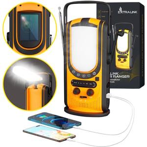 Extralink Powerbank Power Ranger EPS-6000 6000mAh, FM Radio, LED Light, Dynamo, Solar Panel