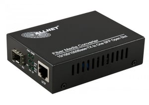ALLNET ALL-MC104G-SFP1 konwerter sieciowy 1000 Mbit/s Multifunction, Single, Black