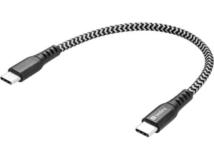 Sandberg 441-66 USB-Kabel USB 2.0 0,2 m USB-C Schwarz, Weiß