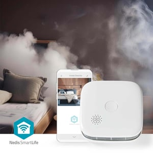 Nedis WIFIDS21WT inteligentny czujnik dymu Wykrywacz próbek powietrza Połączenia bezprzewodowe