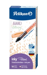 Pelikan Inky 273 Orange Ballpoint Pen, 10-pack