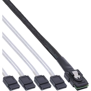 InLine 27610C kabel SAS 0,5 m Czerwony