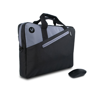 NGS MASTERKITBLACK torba na laptop 39,6 cm (15.6") Futerał zakładany na ramię Szary