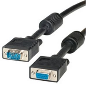 ROLINE 20 m VGA-kabel VGA–VGA (D-Sub) Svart