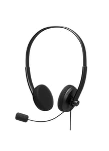 Port Designs 901604 hörlurar/headset, trådbundet, huvudband, kontor/callcenter, USB typ A, svart