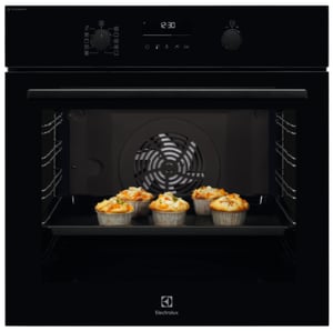 Electrolux EOD6C77WZ Steam Oven, Medium, Black, Rotating