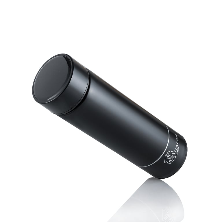 Extralink Kubek termiczny Smart Travel Mug Czarny Termos z wyświetlaczem LED