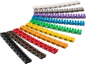 Goobay 72513 Multicolor PVC Cable Marker, 100 pcs.