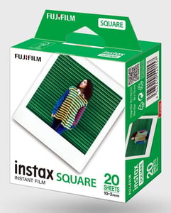 Fujifilm instax SQUARE Sofortbildfilm, 20 Stück, 86 x 54 mm