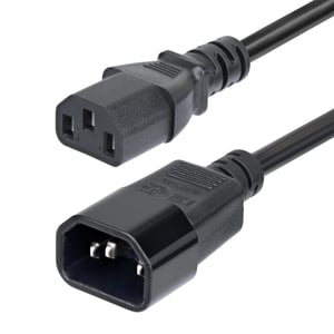 StarTech PXTC13C141415FEU Power Cable, Black, 4.57 m, C14 to C13