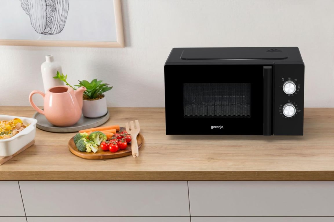 Gorenje MO20E2BH Czarny Mikrofalówka grill Blat 20 l 800 W