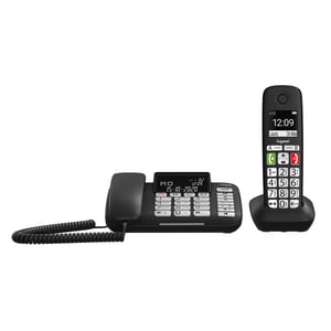 Gigaset DL780 Plus Analog-/DECT-Telefon Name und Anrufer-ID Schwarz