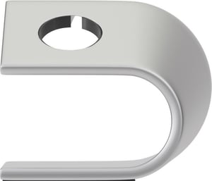 Goobay 55463 – intelligentes persönliches Accessoire: Smartwatch-Halterung, silberfarbenes Aluminium