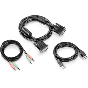 Trendnet TK-CD06 KVM-kabel, svart, 1,8 m