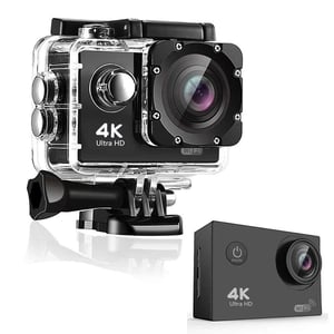 Extralink H9S Action Camera, Black, 4K, 30 fps, IP68, 2.0" display, Wi-Fi, USB, mini HDMI
