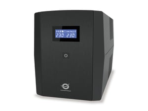 Conceptronic ZEUS03EM USV-Anlage, Line-Interactive-Technologie, 1,2 kVA, 720 W, 5 x Netzsteckdose