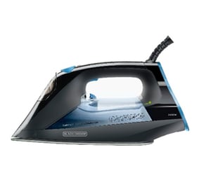 Black & Decker BXIR2401E Bügeleisen Dampfbügeleisen Keramiksohle 2400 W Schwarz, Grau, Orange