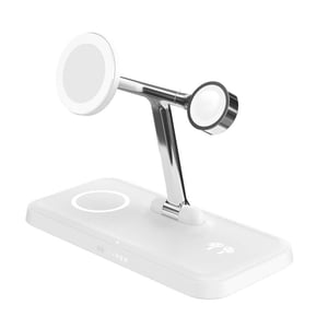 HYPER HJ3004WHGL ładowarka do urządzeń przenośnych Słuchawki, Smartfon, Smartwatch Srebrny, Biały DC, USB Bezprzewodowe ładowanie Szybkie ładowanie Wewnętrzna