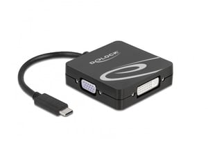 DeLOCK Adapter USB Type-C do portów VGA, DVI, HDMI albo DisplayPort